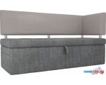 Угловой диван Mebelico Стоун 107286 (левый, рогожка, серый/бежевый)