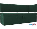 Угловой диван Mebelico Стоун 107268 (левый, велюр, зеленый)
