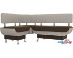 Угловой диван Mebelico Альфа 106929 (левый, коричневый/корфу 02)