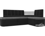 Угловой диван Mebelico Тефида 107513 (правый, серый/черный)