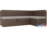 Угловой диван Mebelico Форест 107091 (левый, бежевый/коричневый)