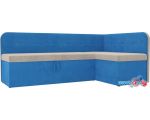 Угловой диван Mebelico Форест 107074 (правый, бежевый/голубой)