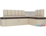 Угловой диван Mebelico Тефида 107536 (правый, коричневый/бежевый)