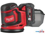 Эксцентриковая шлифмашина Milwaukee M18 BOS125-502B 4933464229 (с 2-мя АКБ, сумка)