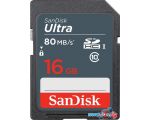 Карта памяти SanDisk Ultra SDHC SDSDUNS-016G-GN3IN 16GB