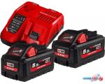 Аккумулятор с зарядным устройством Milwaukee M18 HNRG-552 (18В/5.5 Ah + 12-18В)