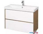 Мебель для ванных комнат Акватон Тумба с умывальником Сканди 90 1A2519K0SDZ90 (белый/дуб рустик)