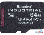 Карта памяти Kingston Industrial microSDHC SDCIT2/64GBSP 64GB