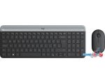 Клавиатура + мышь Logitech MK470 Slim Wireless Combo (графитовый, нет кириллицы)