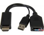 Кабель Cablexpert A-HDMIM-DPF-01 HDMI - DisplayPort (0.1 м, черный)