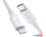 Кабель Ugreen US171 USB Type-C - Lightning (2 м, белый)