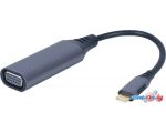 Кабель Cablexpert A-USB3C-VGA-01 USB Type-C - VGA (0.15 м, фиолетовый)