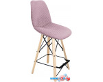 Стул Sheffilton SHT-ST29-C22/S80-1 (розовый зефир/прозрачный лак/черный муар)