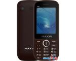 Кнопочный телефон Maxvi K20 (коричневый)