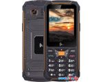 Кнопочный телефон F+ R280C (черный/оранжевый) цена