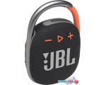 Беспроводная колонка JBL Clip 4 (черный/оранжевый)