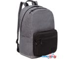 Школьный рюкзак Grizzly RQL-218-3 (черный/серый)