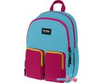 Школьный рюкзак Berlingo Color Blocks Blue Fuxia RU08101