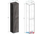 BelBagno Шкаф-пенал Kraft-1600-2A-SC-RT-L (левый, rovere tabacco)