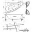 Ванна Triton Кайли 150x100 базовая(с гидромассажем) в Гомеле фото 2