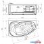 Ванна Vannesa София 169х99L 2-78-0-1-1-223 (с экраном и каркасом левым) в Гомеле фото 3