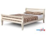 Кровать Мебельград Аврора 140x200 (ясень жемчужный-массив сосны)