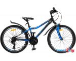 Велосипед Stels Navigator 410 V 24 21-sp V010 2022 (черный/синий)