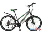 Велосипед Greenway Colibri-H 27.5 (серый/зеленый, 2018) цена