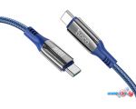 Кабель Hoco S51 Extreme USB Type-C - USB Type-C ( 1.2 м, синий)