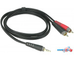 Кабель Klotz AY7-0100 Jack 3.5 - RCA (1 м, черный)