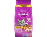 Сухой корм для кошек Whiskas Вкусные подушечки с паштетом. Ассорти с курицей и индейкой 5 кг