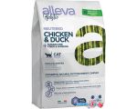 Сухой корм для кошек Alleva Holistic Adult Chicken & Duck + Sugarcane fiber & Ginseng 400 г