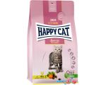 Сухой корм для кошек Happy Cat Junior 4-12 Month Land Geflugel птица, без злаков 300 г