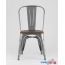 Стул Stool Group Tolix wood (серебристый матовый) в Минске фото 2