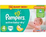 Подгузники Pampers Active Baby-Dry 4 Maxi (106 шт)