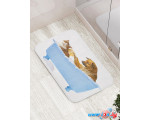 Коврик для ванной JoyArty Кот и пес в ванной bath_15568 цена