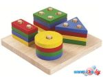Сортер Plan Toys Доска с геометрическими фигурами 2403 цена