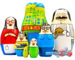 Развивающая игра Брестская Матрешка Матрешки с персонажами мультсериала Bobs Burgers (набор 7 шт)