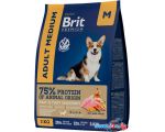 Сухой корм для собак Brit Premium Dog Adult Medium курица 3 кг