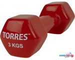 Гантель Torres PL522205 3 кг (красный)