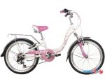 Детский велосипед Novatrack Butterfly 6.V 20 2022 20SH6V.BUTTERFLY.PN22 (белый/розовый)