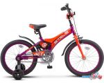 Детский велосипед Stels Jet 18 Z010 2020 (фиолетовый/оранжевый)