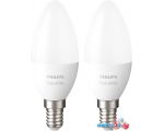 Светодиодная лампочка Philips Hue White E14 2700K 5.5 Вт (2 шт)