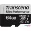 Карта памяти Transcend microSDXC 340S 64GB (с адаптером) в Минске фото 1