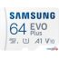 Карта памяти Samsung EVO Plus 2021 microSDXC 64GB (с адаптером) в Минске фото 1