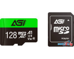 Карта памяти AGI TF138 microSDXC AGI128GU1TF138 128GB (с адаптером)