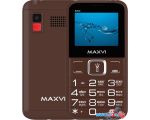 Кнопочный телефон Maxvi B200 (коричневый)