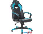 Кресло Zombie Game 16 (черный/голубой)