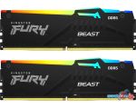 Оперативная память Kingston FURY Beast RGB 2x32ГБ DDR5 6000МГц KF560C40BBAK2-64