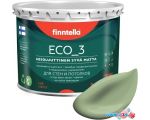 Краска Finntella Eco 3 Wash and Clean Sypressi F-08-1-3-LG91 2.7 л (светло-зелен)